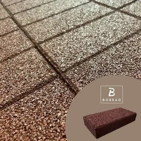 Gummipflasterstein 200x100x40mm Rot Bild 2