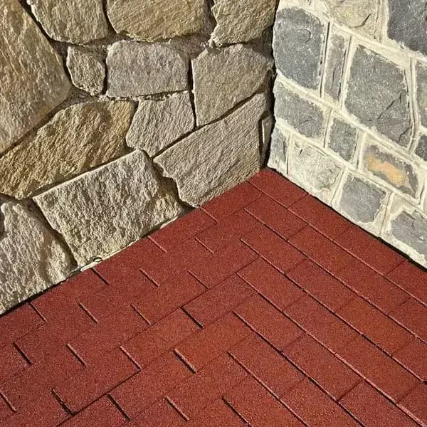 Gummipflasterstein 200x100x40mm Rot Bild 4